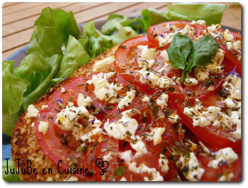 Bruschetta tomate & feta (Dukan) Jujube en cuisine