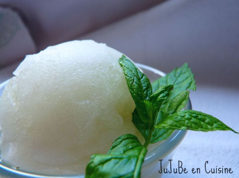 Sorbet menthe fraiche
