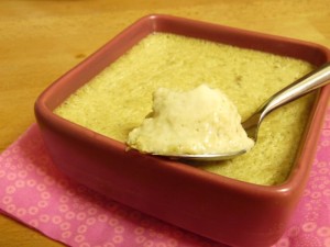 Fondant à la rhubarbe