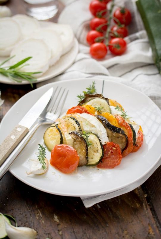 Tian de légumes du soleil version avec fromage de chèvre | Jujube en cuisine