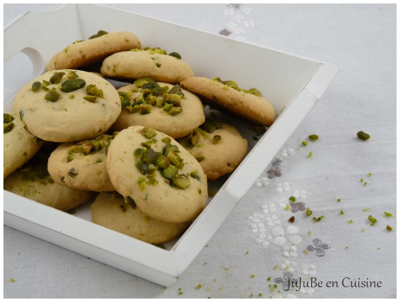 Biscuits sablé à la pâte de pistache - pâtisserie Aïd - Nad_recettedumonde