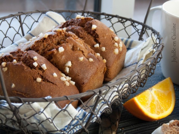 Pain d'épices aux écorces d'oranges confites