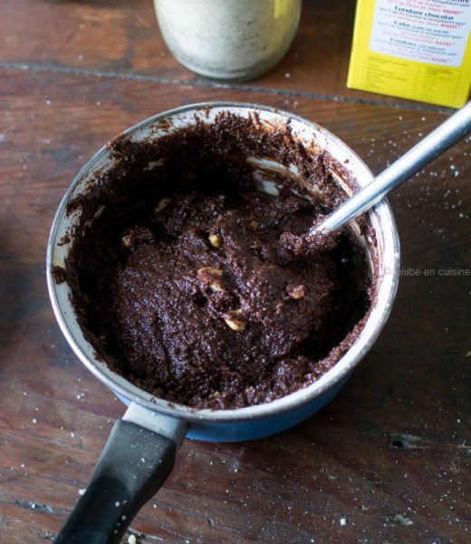 Brownie aux noix (sans lactose, sans gluten et sans oeufs - vegan) | Etape 4 | Jujube en cuisine