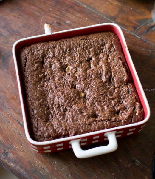 Brownie aux noix (sans lactose, sans gluten et sans oeufs - vegan) | Etape 7 | Jujube en cuisine