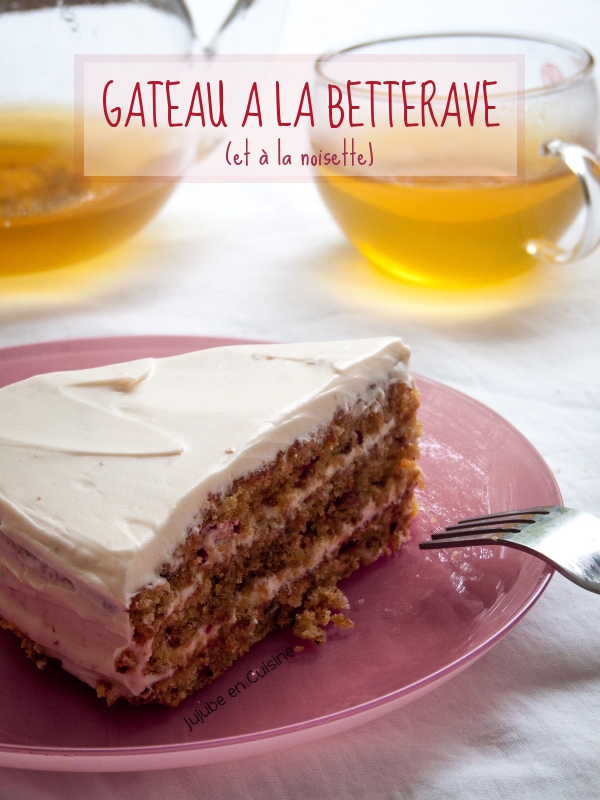 Beet cake - gâteau à la betterave (et à la noisette)