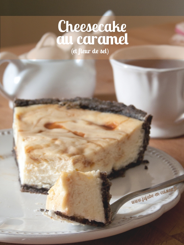 Cheesecake au caramel beurre et fleur de sel (et oréo)