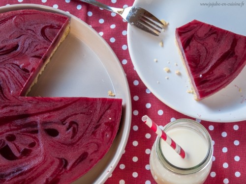 Cheesecake sans cuisson à la framboise