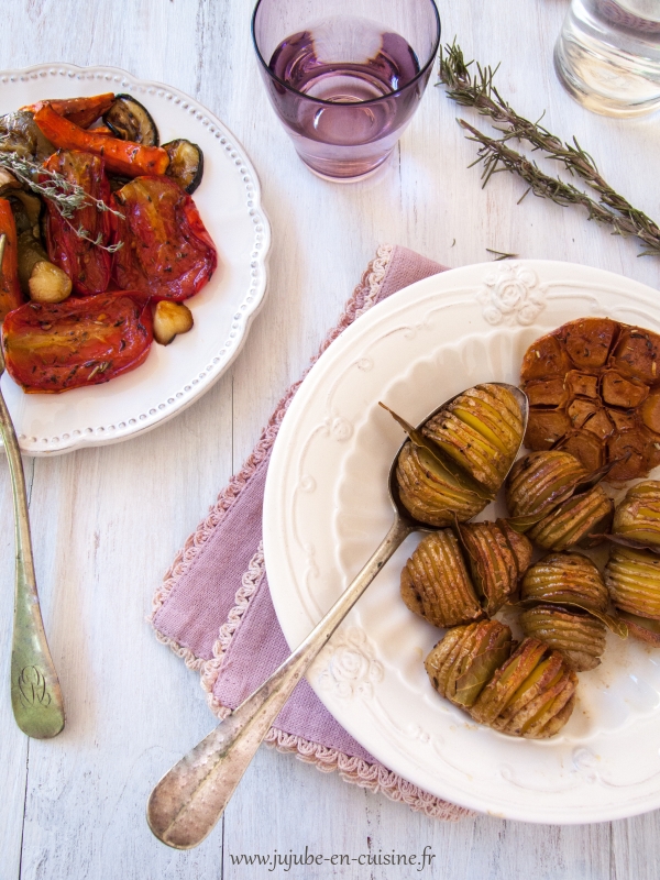 Légumes rôtis, au vinaigre balsamique et herbes aromatiques