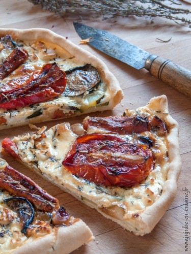 Quiche aux légumes rôtis (et féta)