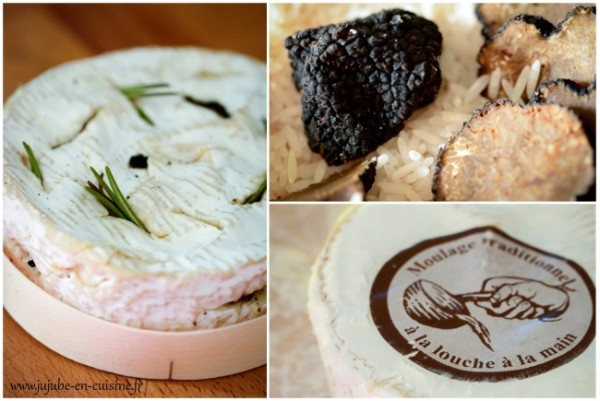 Camembert rôti (piqué à la truffe, ail et romarin)