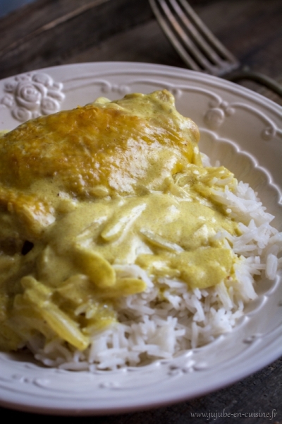 Curry de poulet à la crème de coco