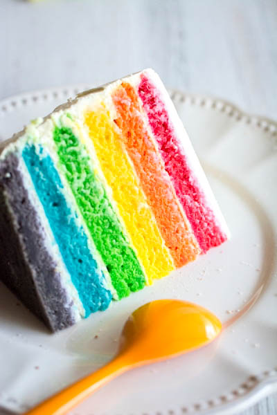 Rainbow cake (sans œuf)