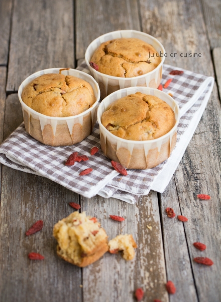 Muffins aux baies de goji