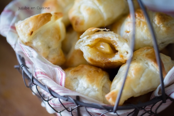 Croissants fourrés pomme et caramel beurre et fleur de sel