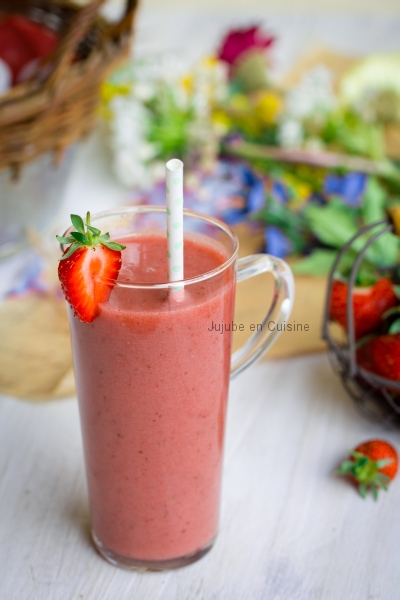 Smoothie à la fraise