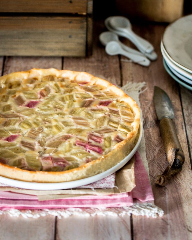 Tarte à la rhubarbe (et coco)