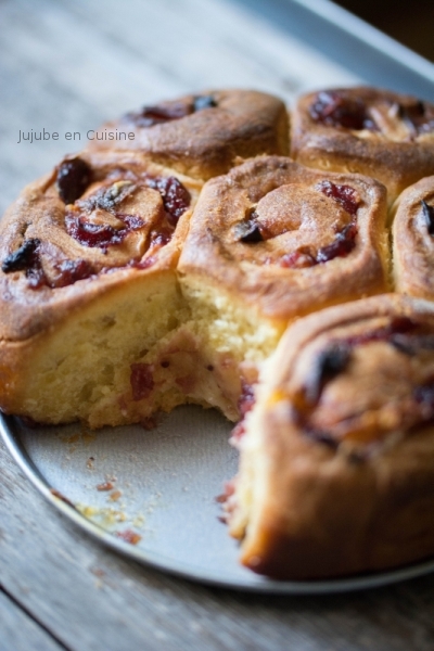 Brioche chèvre et cranberries {sucré-salé}