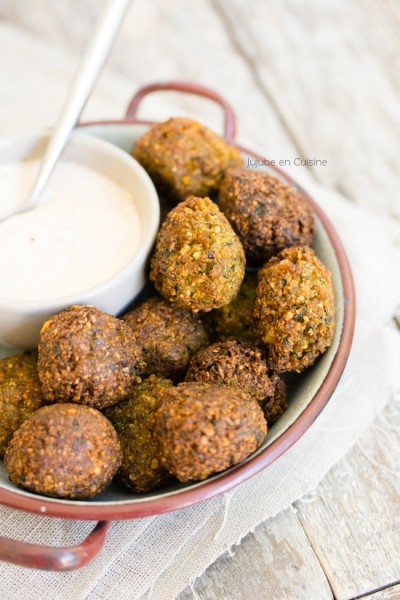 Falafels et leur sauce au tahini