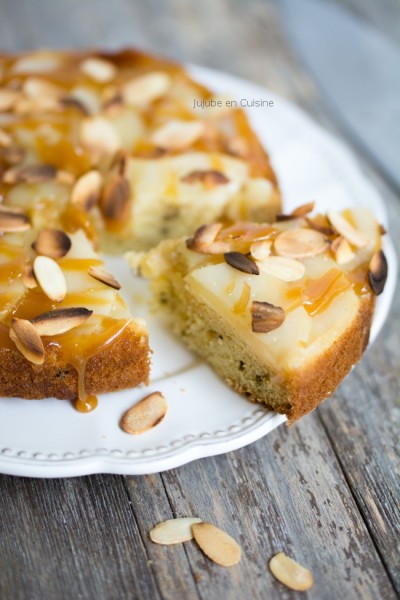 Gâteau renversé à la poire et aux deux anis (fraisi-délicieux !)