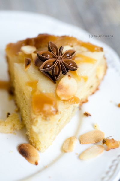 Gâteau renversé à la poire et aux deux anis (fraisi-délicieux !)