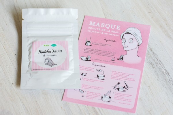 La thé box de mai - Masque beauté au thé matcha