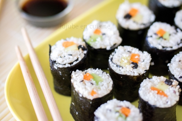 Maki cru et vegan