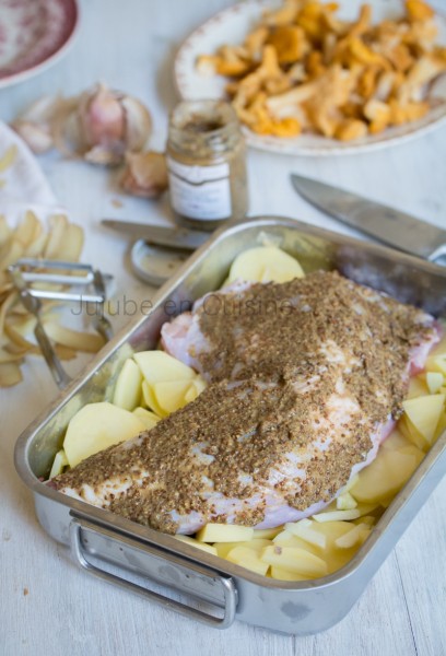 Cuisse de dinde à la moutarde à la fleur de noisette et vanille bourbon