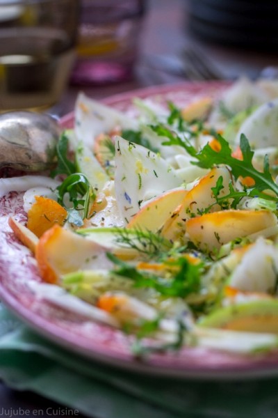 Salade de haddock, fenouil et pomme Granny Smith