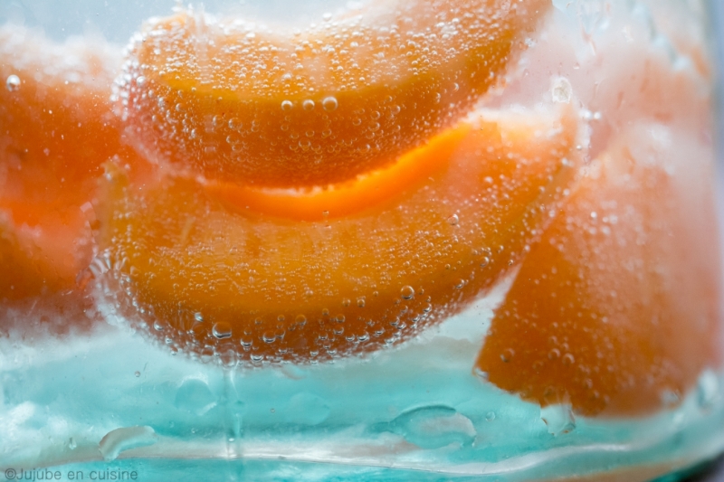 Detox water / eau aromatisée nectarine abricot romarin | jujube en cuisine
