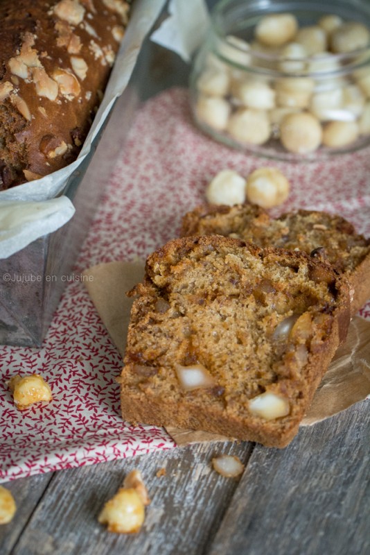 Banana bread aux noix de macadamia caramélisées | Jujube en cuisine