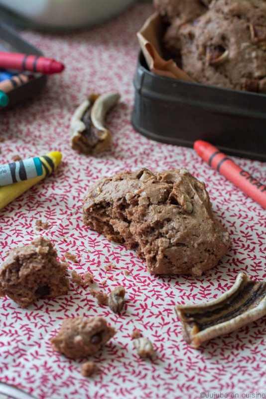 « Brookies » (cookies-brownie) chocolat-bananes séchées | Vegan | Jujube en cuisine