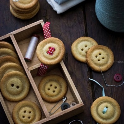 Biscuits en forme de boutons