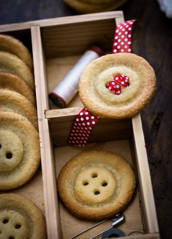 Biscuits en forme de boutons | Jujube en cuisine