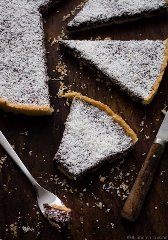 Tarte à la mousse au chocolat et noix de coco | Jujube en cuisine