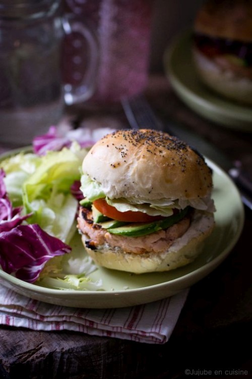 Burger maison au saumon frais | Jujube en cuisine