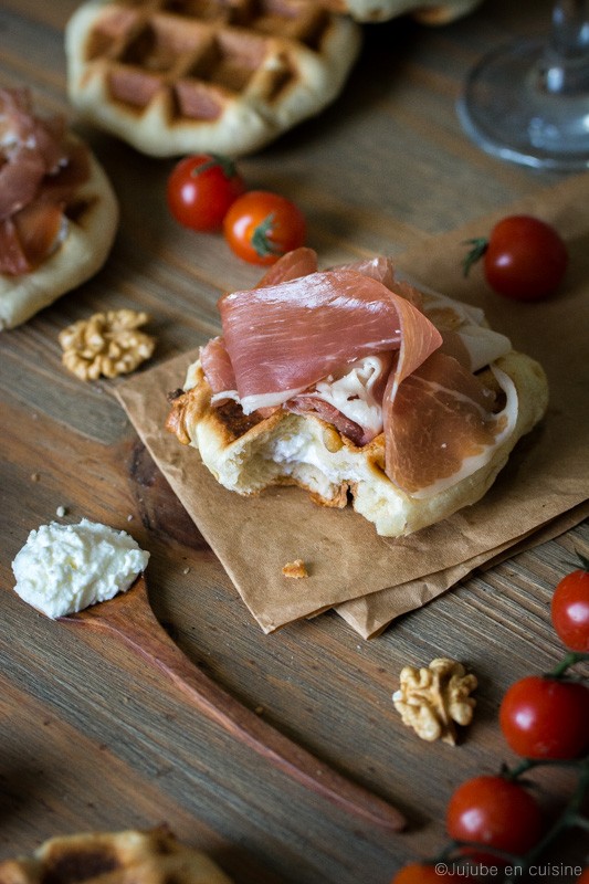 Gaufres salées façon liégeoise (feta et noix) | Jujube en cuisine