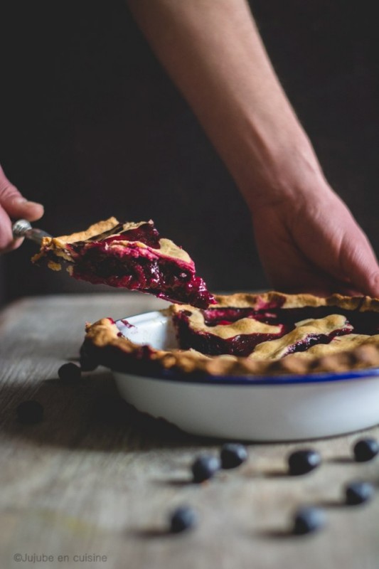 Tarte à la myrtille | Blueberry pie | Jujube en cuisine