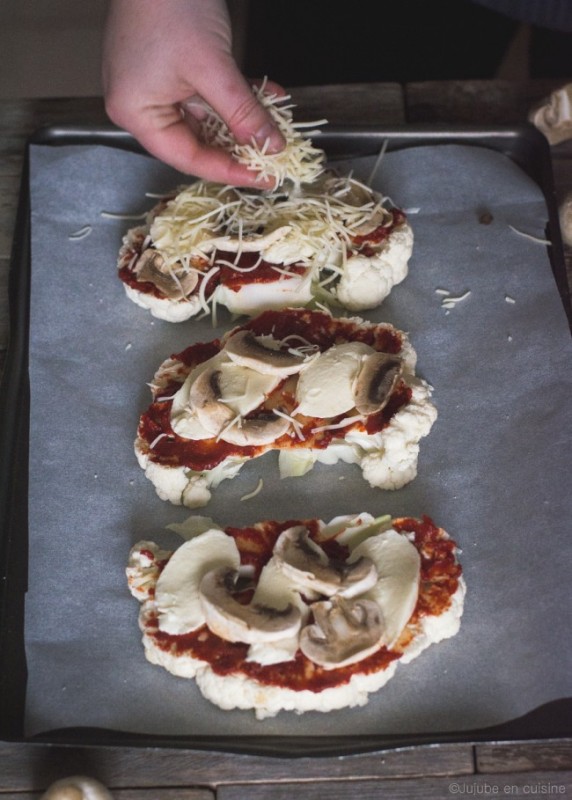 Tartines chaudes de chou-fleur (façon pizza) | Jujube en cuisine