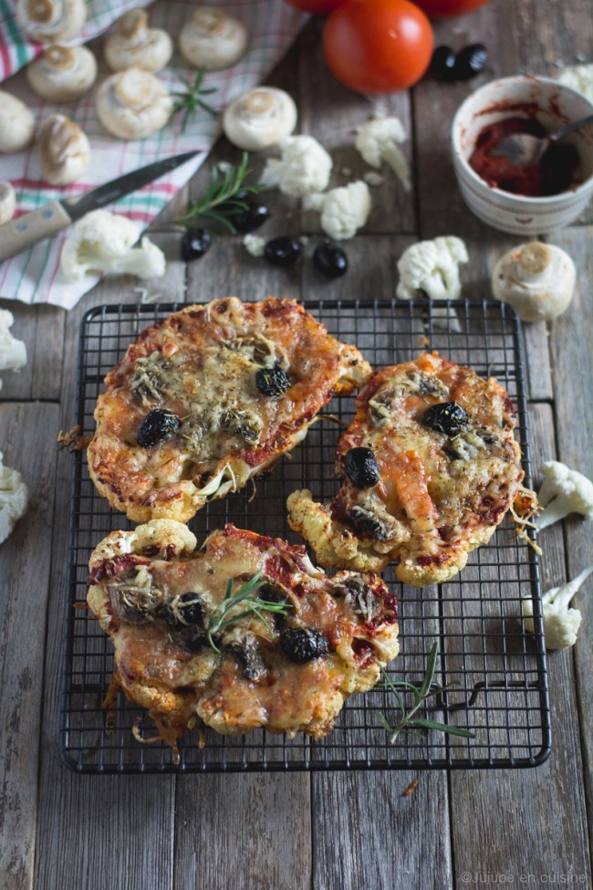 Tartines chaudes de chou-fleur (comme une pizza) | Jujube en cuisine