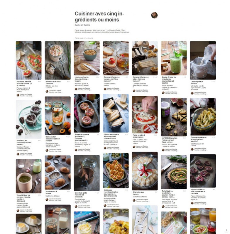 #FoodRevolution avec Pinterest (cuisiner avec moins de 5 ingrédients)