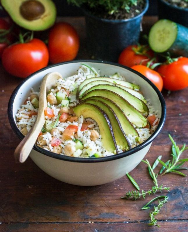 Salade de riz | Passionnément Vegan | Au vert avec Lili & Jujube en cuisine