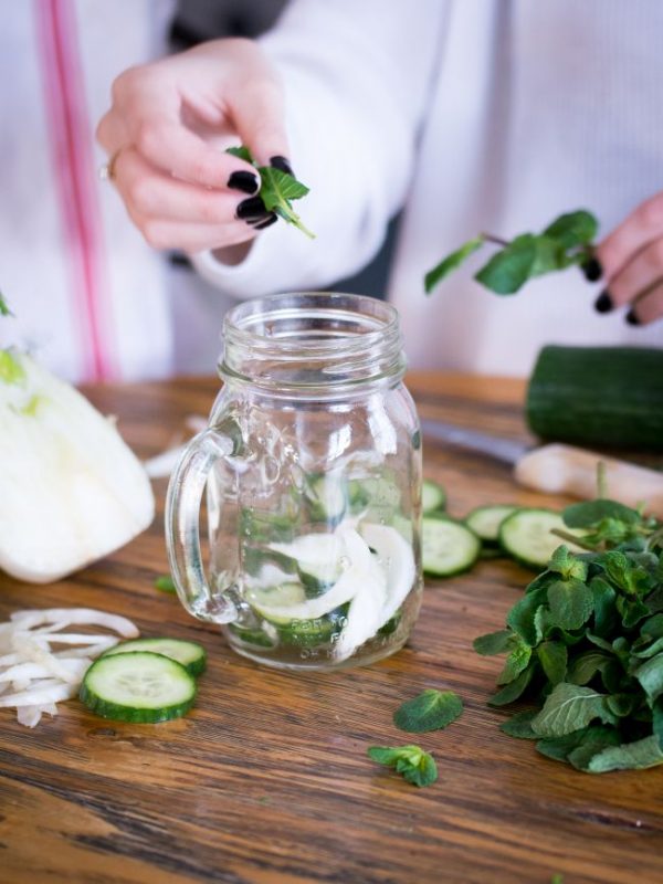 Detox water fenouil concombre et menthe | Jujube en cuisine