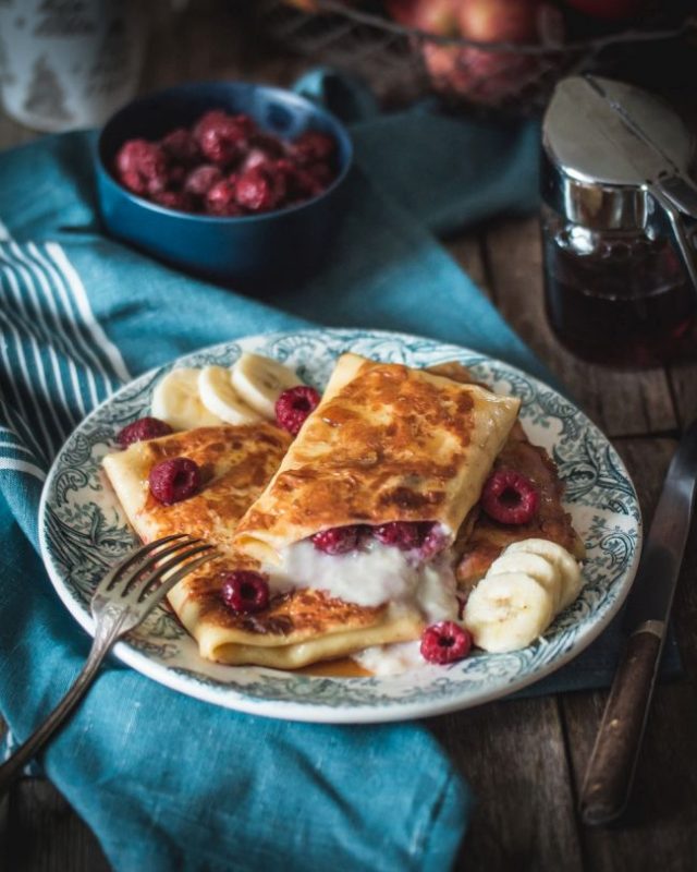 Crêpes fourrées à la crème et aux fruits (Chandeleur 2018) | Jujube en cuisine