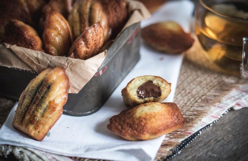 Madeleines au citron-bergamote (fourrées à la pâte à tartiner) | Jujube en cuisine