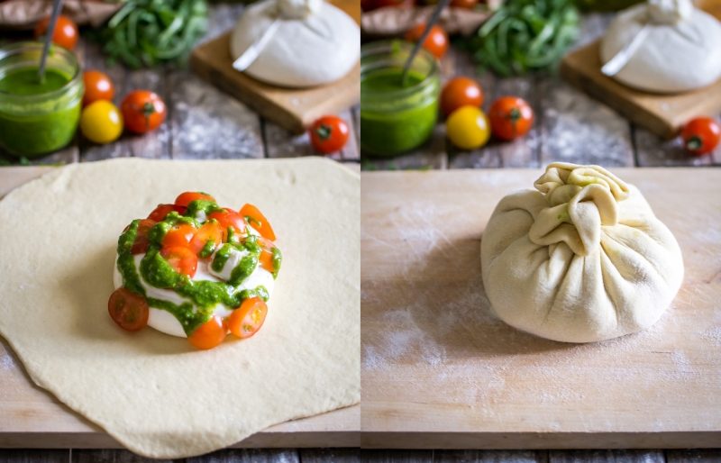 Chausson burrata, tomate, pesto de roquette et cajou | Jujube en cuisine