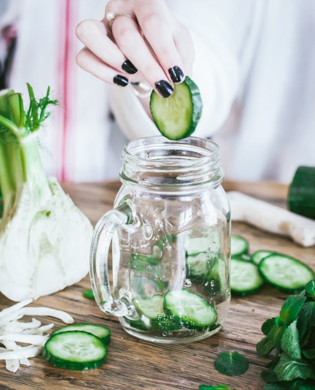 Detox water concombre fenouil menthe | Jujube en cuisine