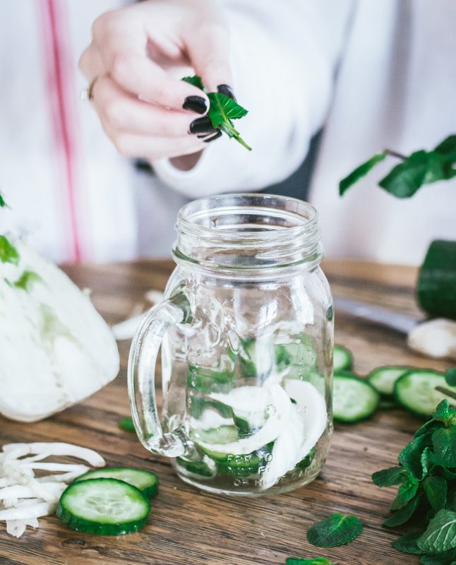 Detox water concombre fenouil menthe | Jujube en cuisine