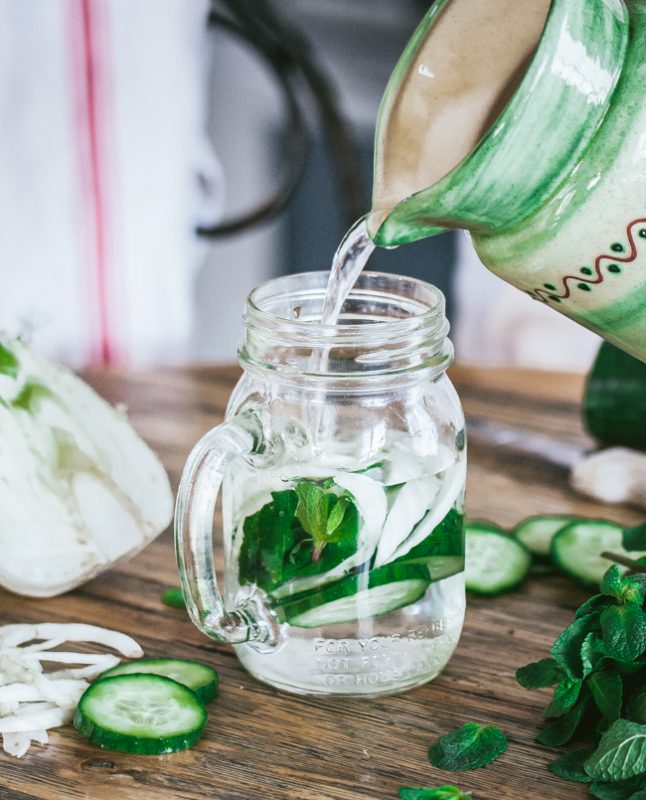 Detox water concombre fenouil menthe | Jujube en cuisine