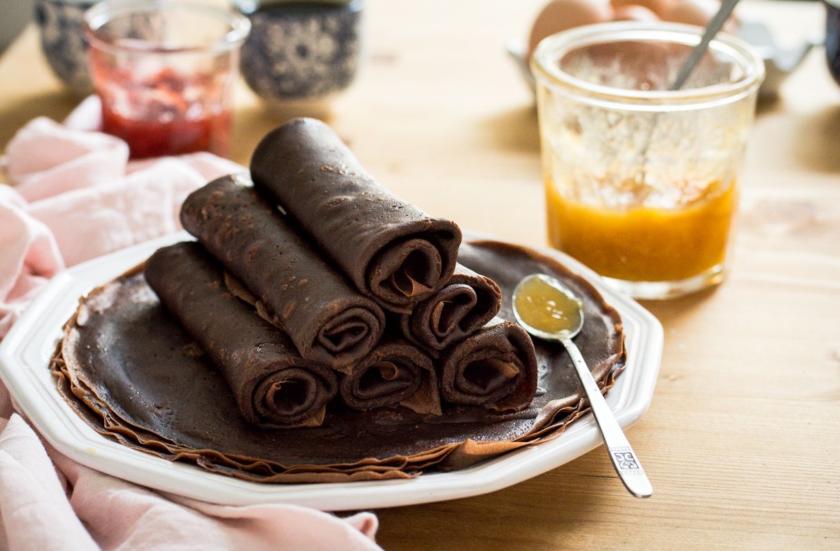 Recette de pâte à crêpes au chocolat (très chocolatées)